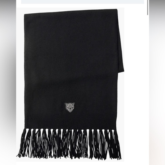 LITA by Ciara Accessories - New LITA by Ciara King Cheetah Cashmere Scarf in Black